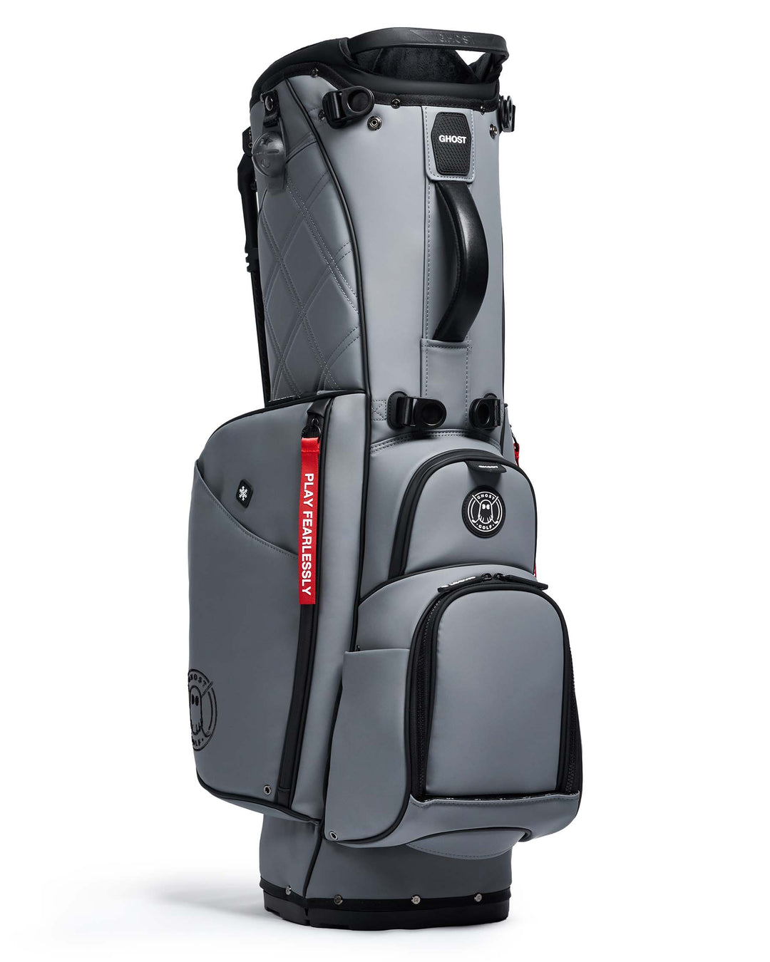 Ghost Golf Maverick Black Ops Grey Golf Bag with Red Tags