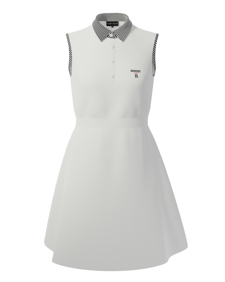 Womens Golf Dress White#color_white