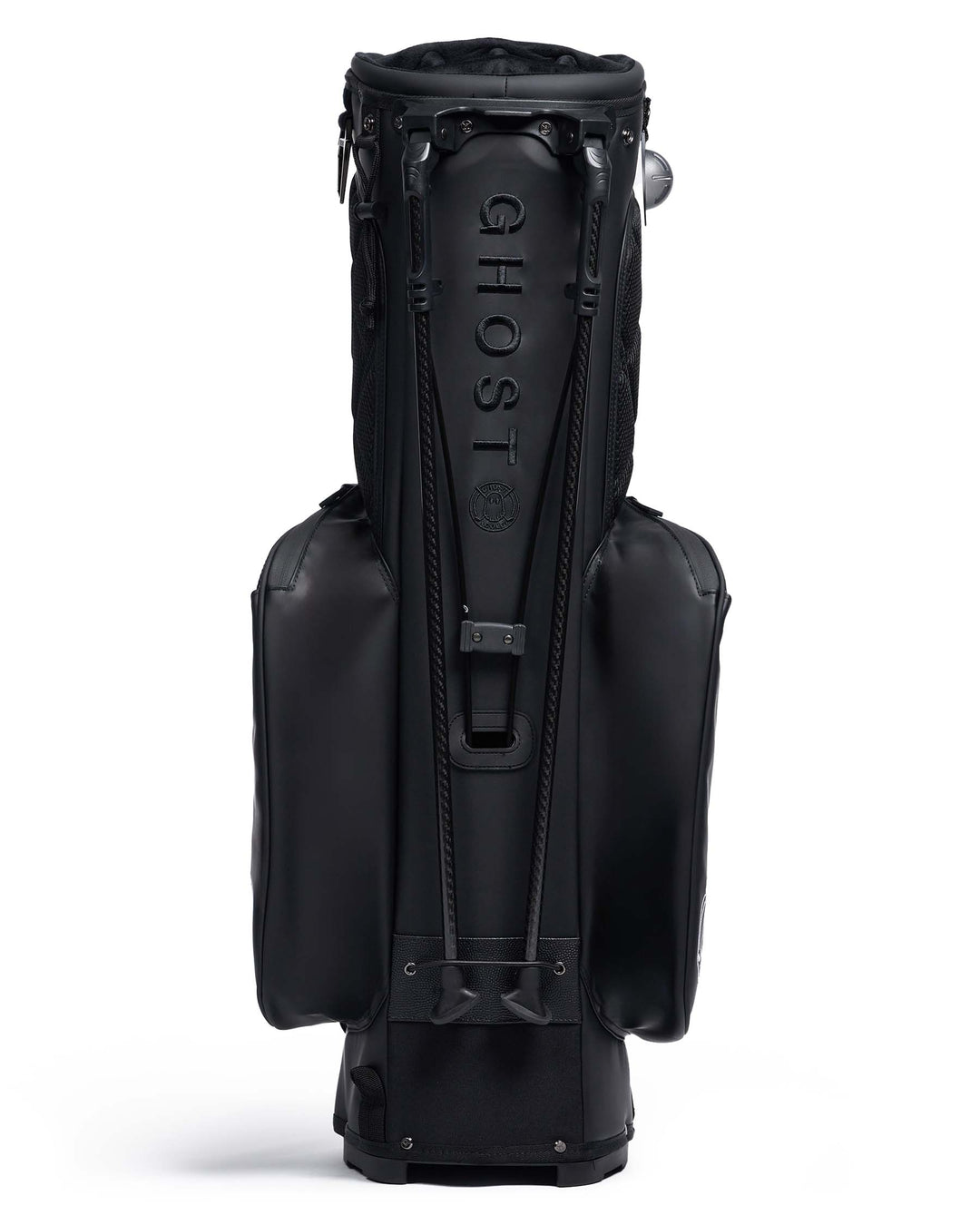 RONIN Black and Carbon Fiber Accents Golf Bag with Red Tags