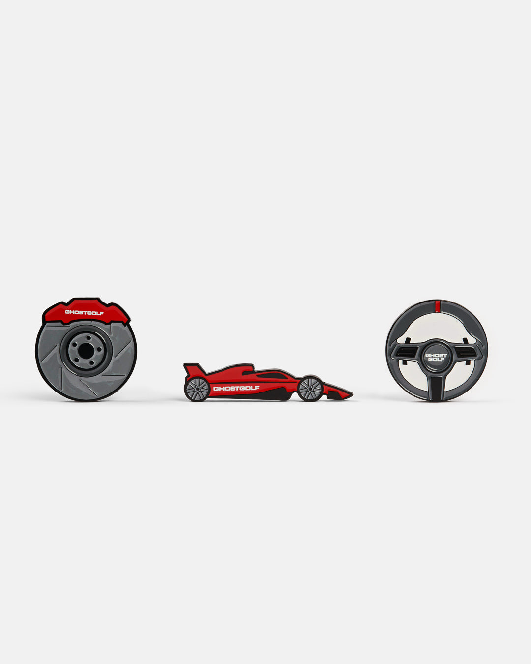 Racing Car Series 3-Pack Ball Markers – Ghost Golf