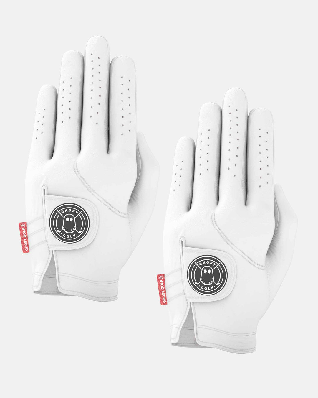 Ghost Golf AAA Cabretta Golf Glove 2 pack Color White
