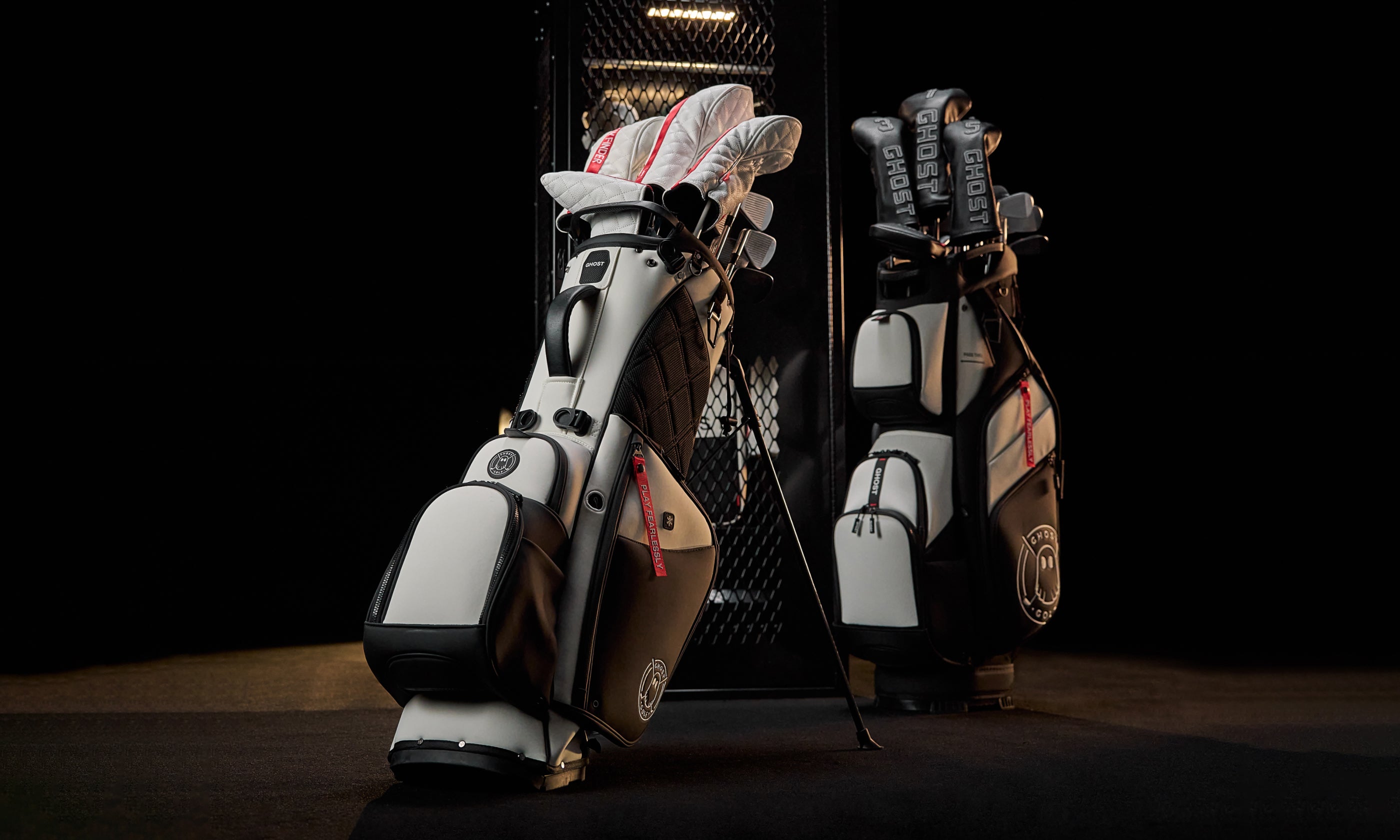 2025_Black_Friday_-_Bags_Tile_Golf Bags Standing_#color_white_black