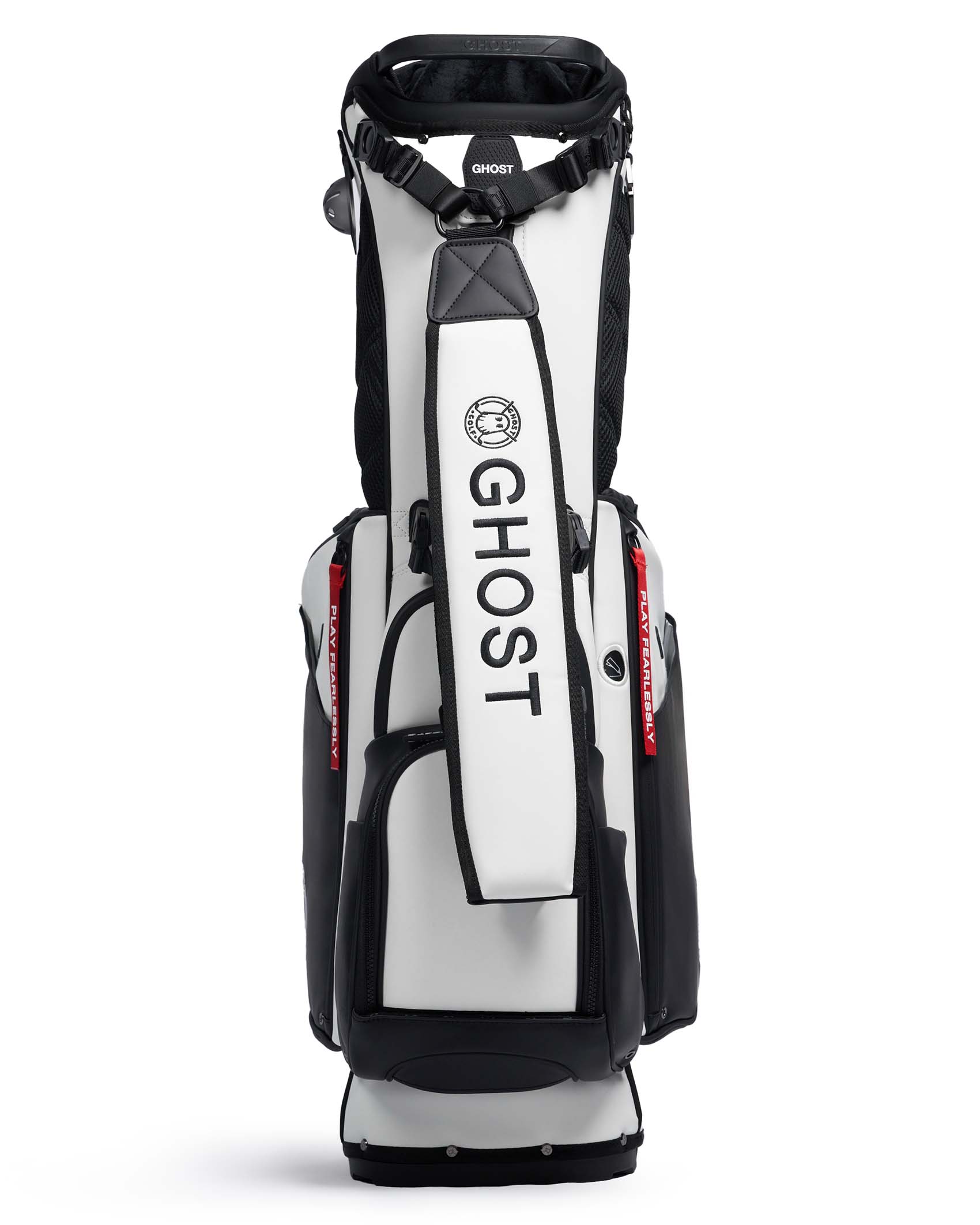 On Core top Golf White/Black/Red Stand Carry Golf Bag