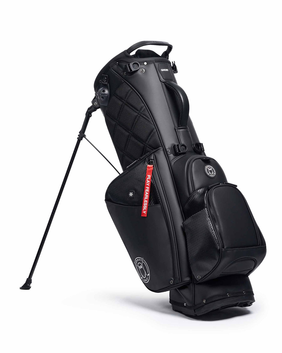 Ghost Golf Club  Golf Utility Pouch - Dark Gray & Carbon Fiber