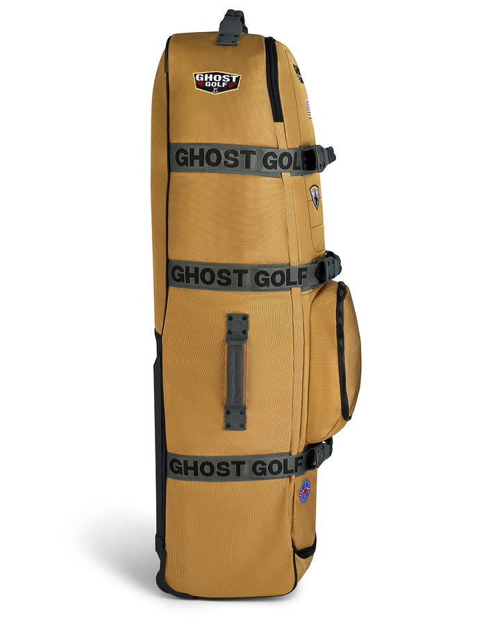 Left Side View of G-Suit Secondary AWOL Travel Bag #color_sand