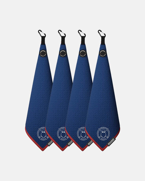 GHOSTGOLF® Magnetic Golf Towel 4-Pack | Greenside Towels