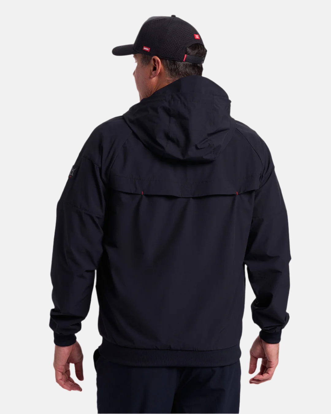 Mens Fairway Hooded Jacket Black 5#color_black