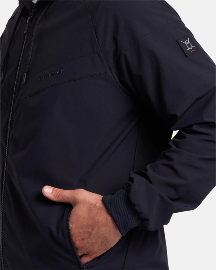 Mens Fairway Hooded Jacket Black 2#color_black