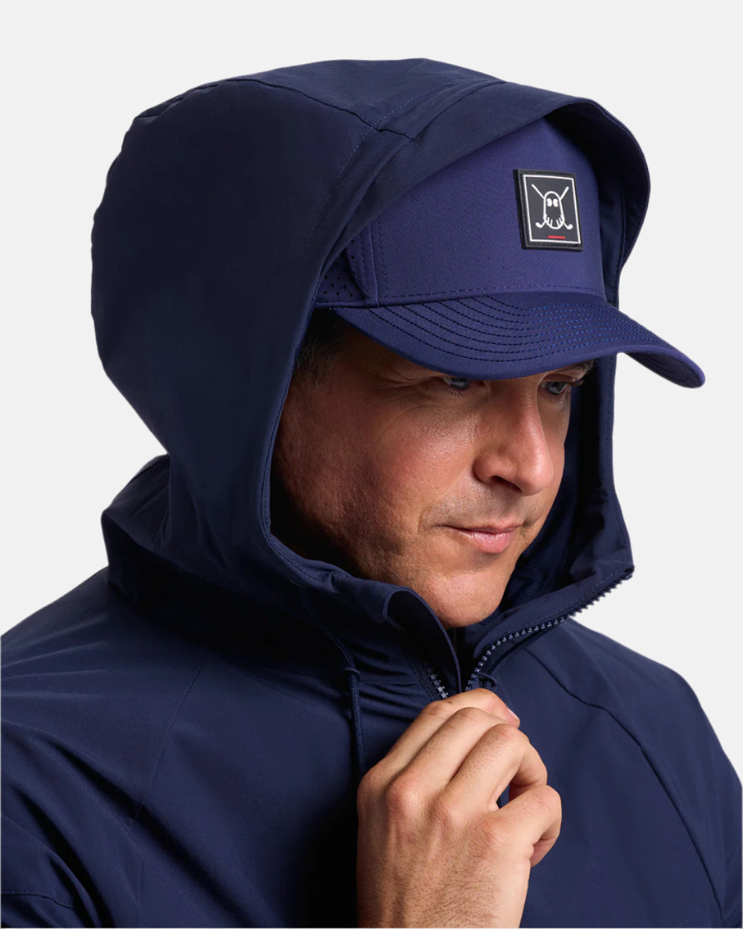 Mens Fairway Hooded Jacket Navy 5#color_navy