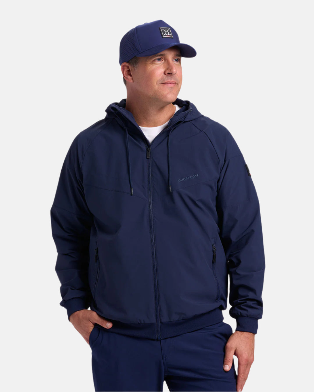 Mens Fairway Hooded Jacket Navy 1#color_navy