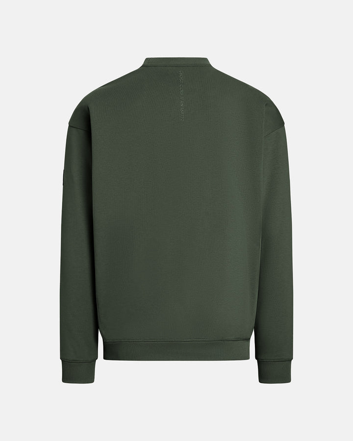 Clubhouse Crewneck_Product Back_Olive #color_olive