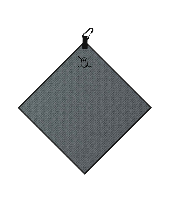 Greenside Towel with Carabiner Dark Grey#color_dark-grey