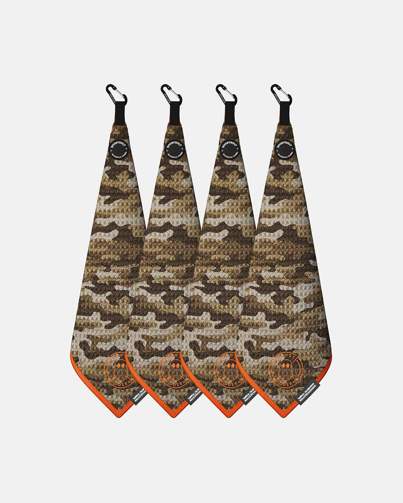GHOSTGOLF® Magnetic Golf Towel 4-Pack | Greenside Towels | Camo