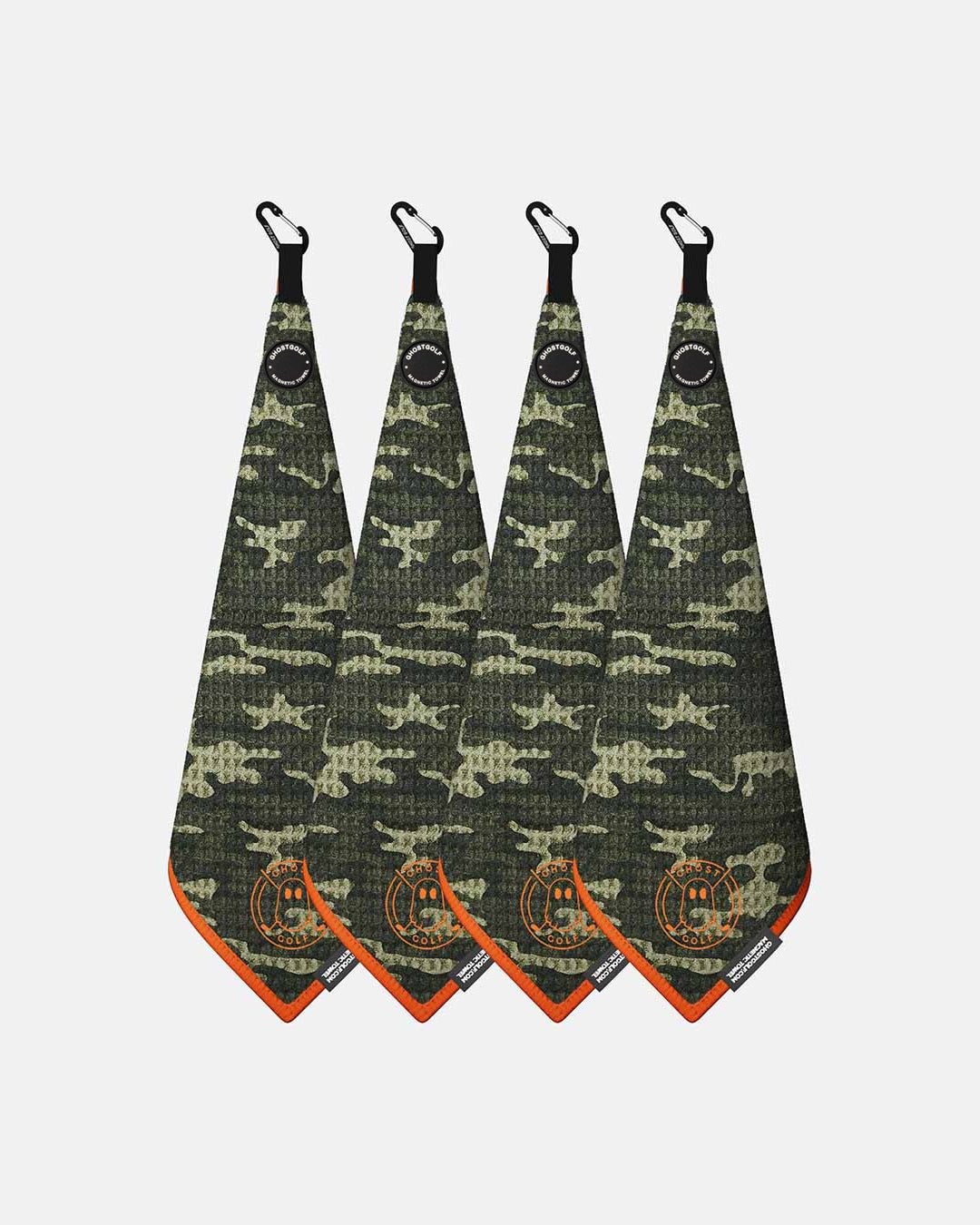 GHOSTGOLF® Magnetic Golf Towel 4-Pack | Greenside Towels | Camo