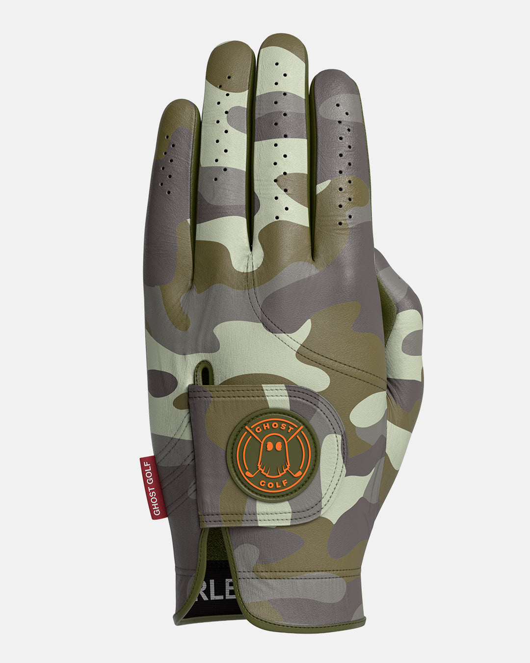 Front Product Shot of Forest Camo Glove with Ghost Emblem Patch #color_forest-camo