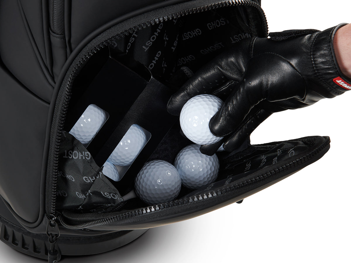 GT-14 Cart Bag - Showing the Ball Pocket