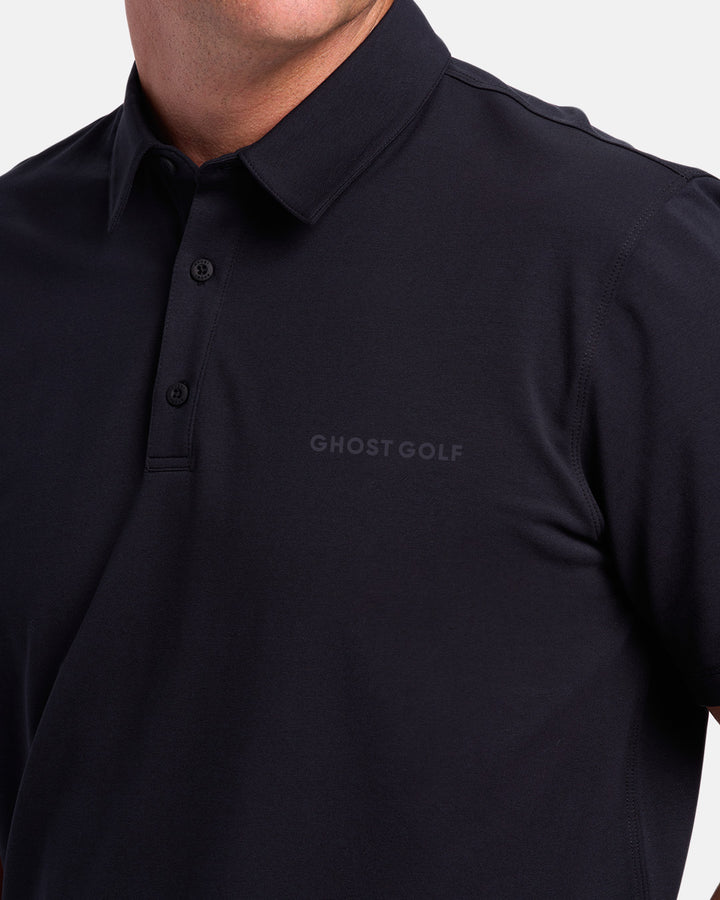 Ghost-Golf-Polo_Black_Closeup #color_black