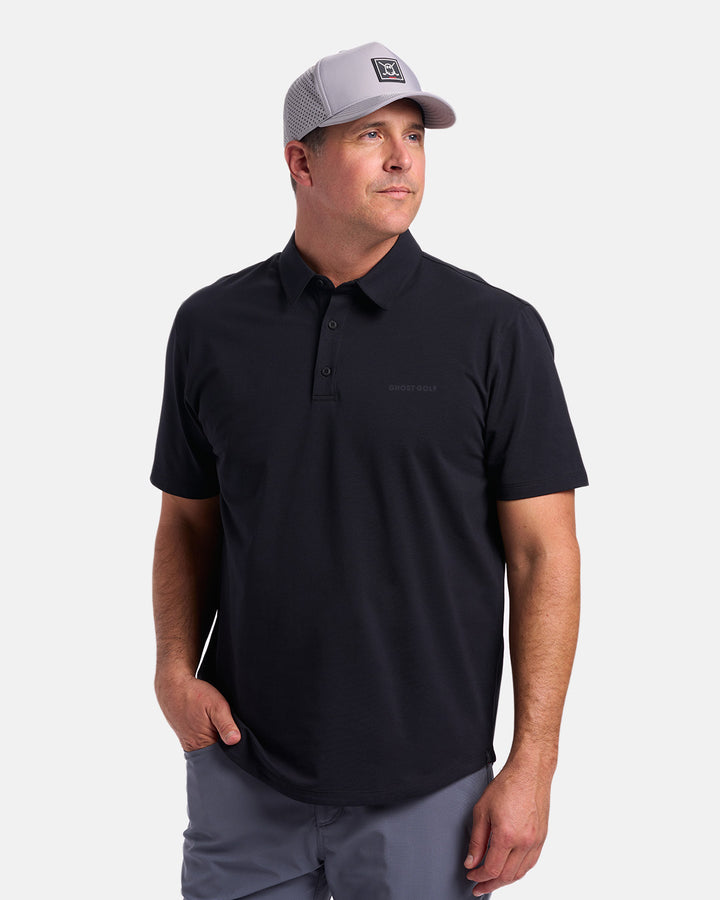 Ghost-Polo_Black_Product Front Shot Male #color_black