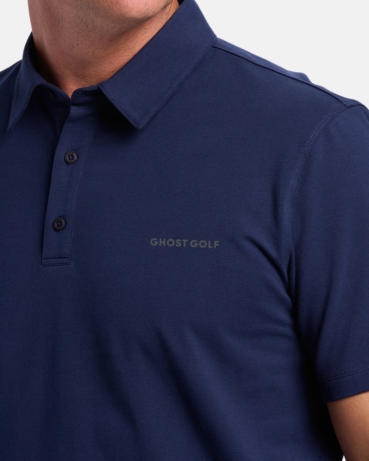 Ghost-Golf-Polo_Navy_Closeup #color_navy
