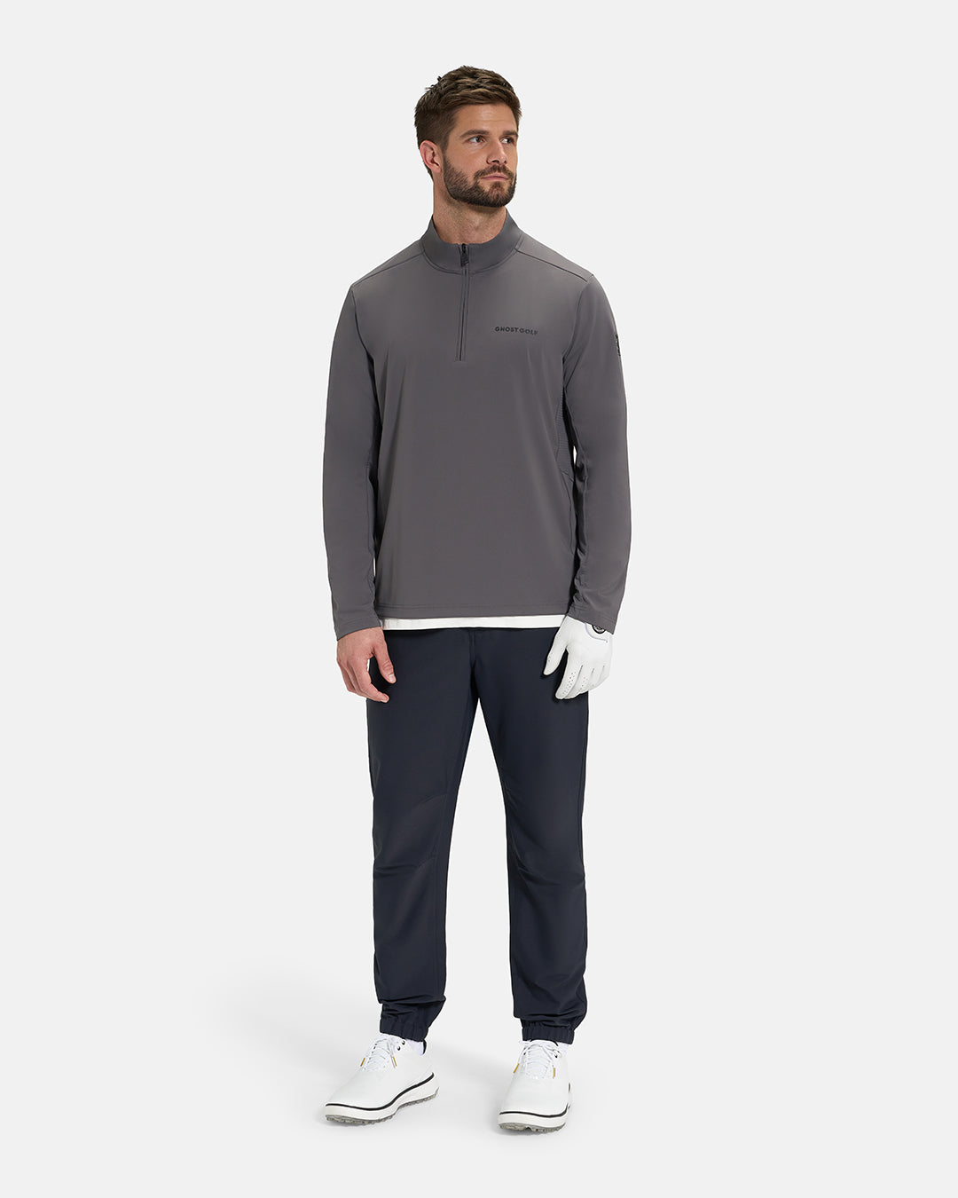 Quarter Zip Mock Jacket – Ghost Golf