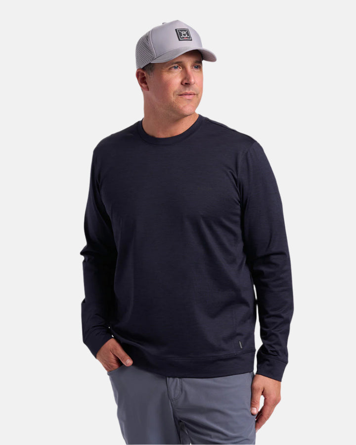 Mens Crewneck Sweatshirt Black 1#color_black