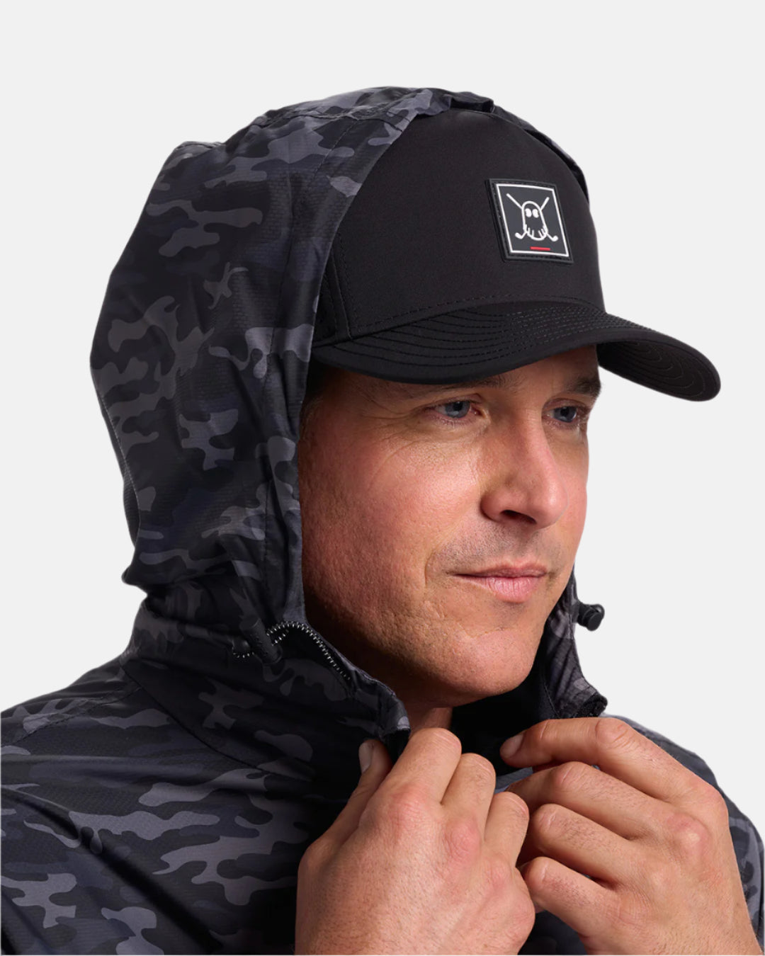 Mens Windbreaker Black Camo 4#color_black-camo