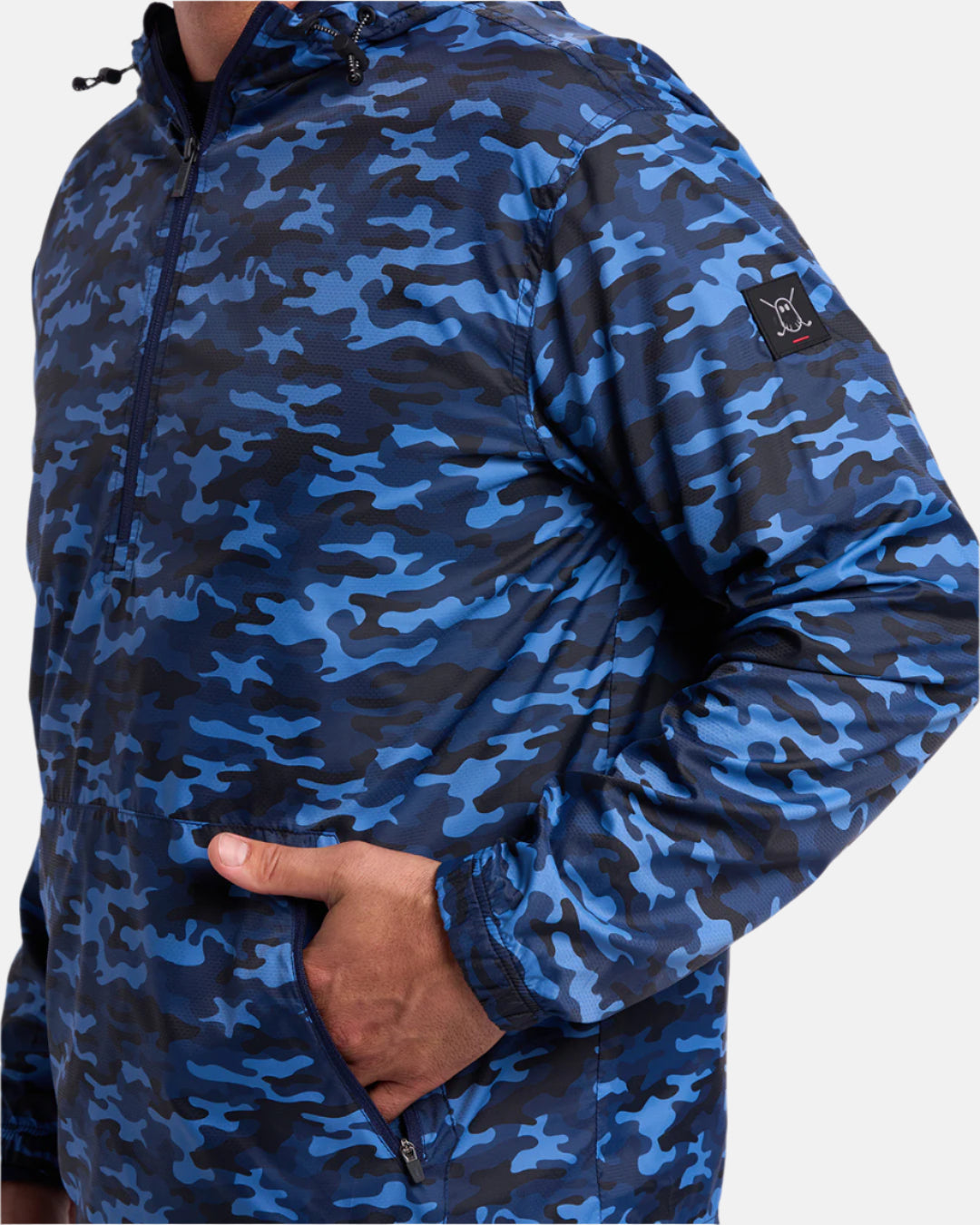 Mens Windbreaker Navy Camo 3#color_navy-camo