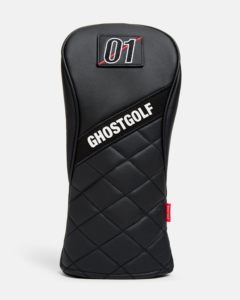 Golfickers GHOST GOlF 等コラボ　モックネック　ブラック　M GRIDLINE Headcover - Black | Premium PU Leather | GHOSTGOLF