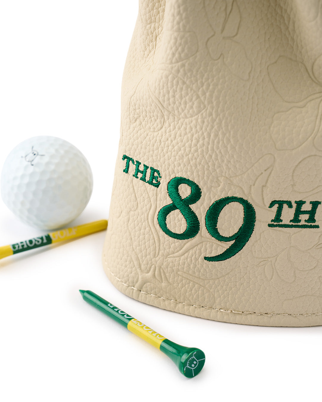 Green and Tan Wood Head Cover 3