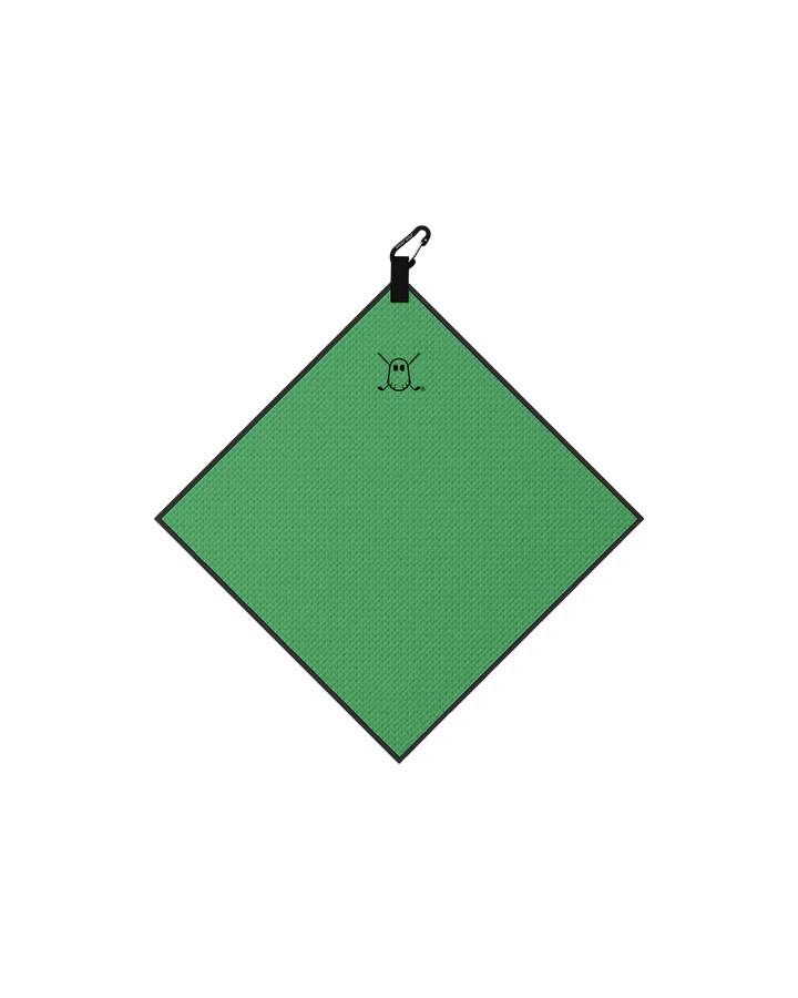 Greenside Towel with Carabiner Kelly Green#color_kelly-green