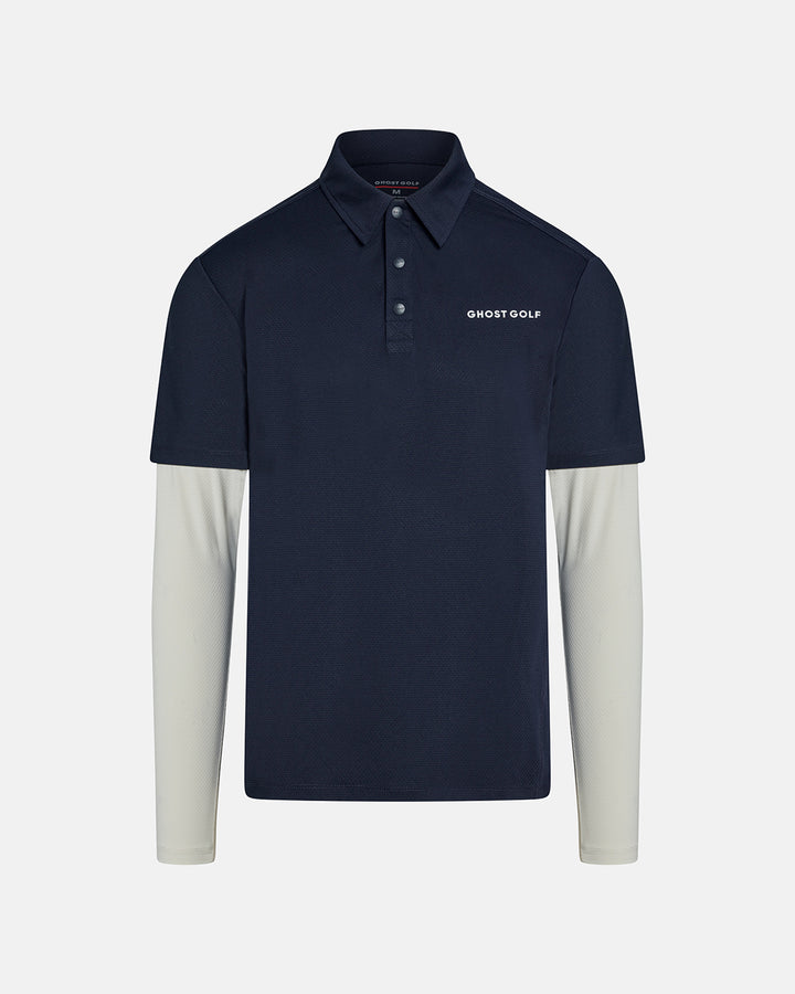 Longsleeve-Polo_Navy_Product Front  Shot #color_navy