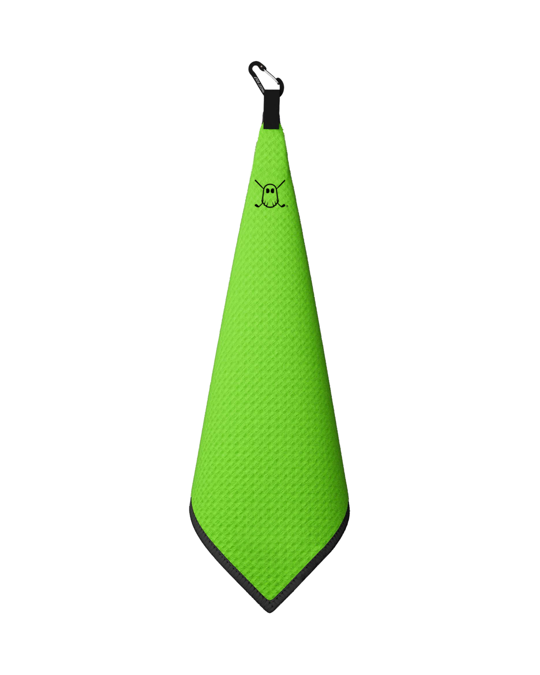 Greenside Towel with Carabiner Neon Green#color_neon-green