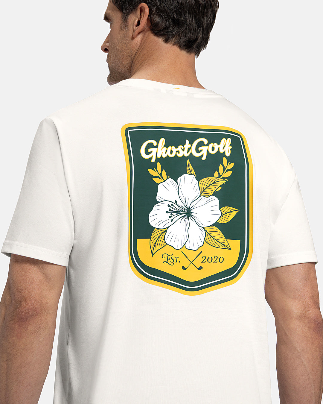 GHOST GOLF GANG GOBANロゴポロシャツ 【ホワイトXL】 Patrons Azalea Badge Tee – Ghost Golf
