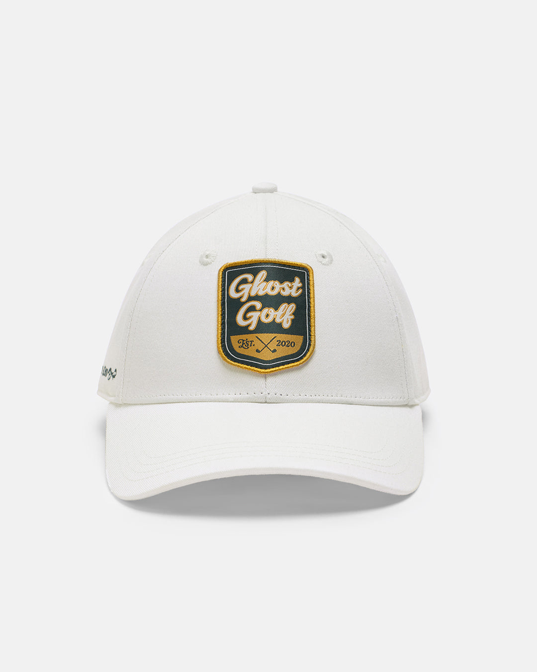 Front View Product Photo of White Patrons Heritage Hat with Logo Patch #color_cream-white