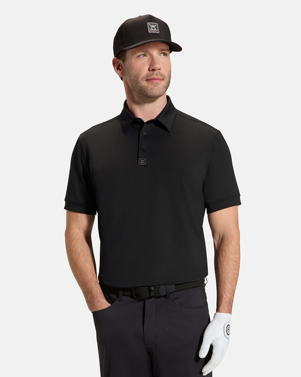Performance-Polo-Black-Front