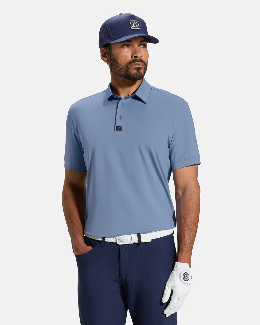Performance-Polo-Slate-Front