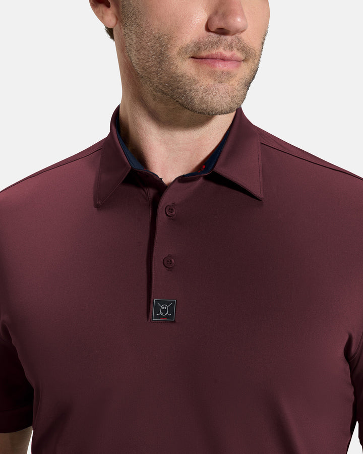 Performance Polo_Closeup 1_Burgundy #color_burgundy
