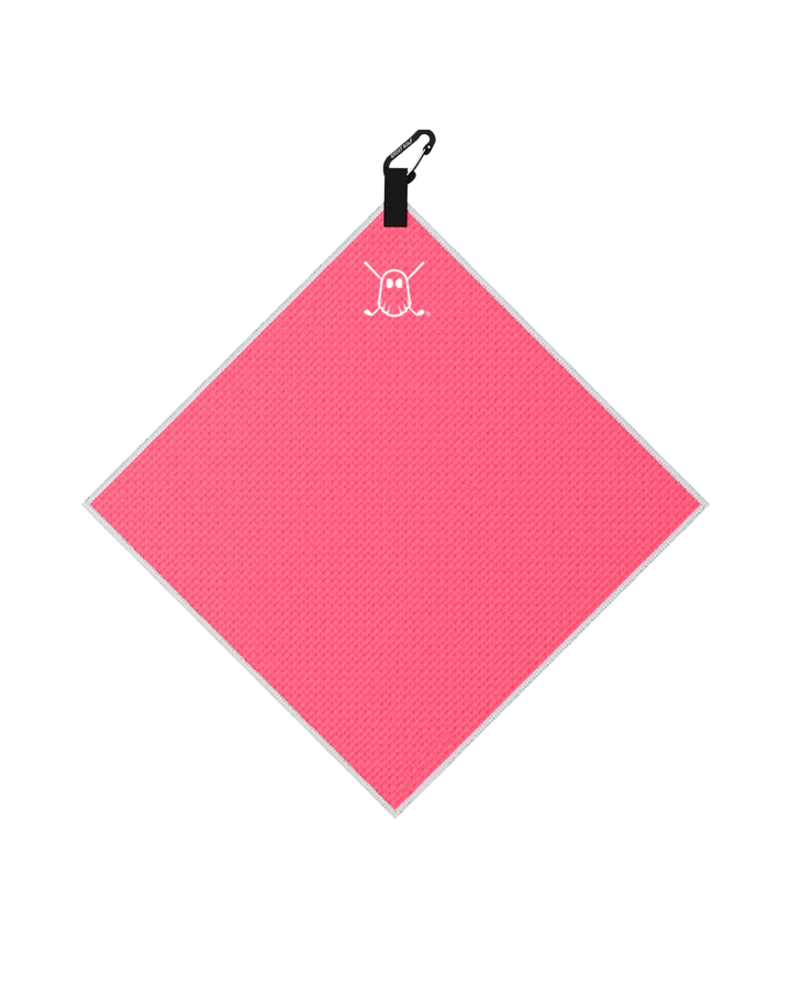 Greenside Towel with Carabiner Hot Pink#color_hot-pink