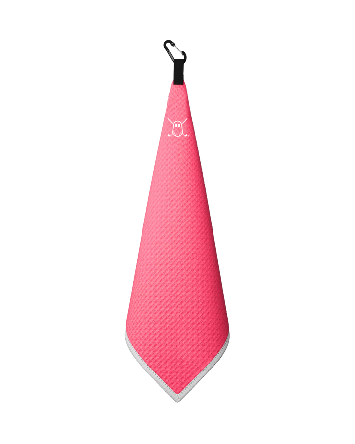 Greenside Towel with Carabiner Hot Pink#color_hot-pink