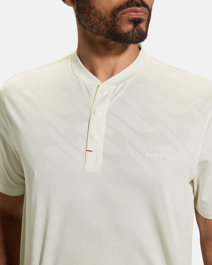 Pinnacle-Banded-Polo-Milk-White-Closeup #color_white