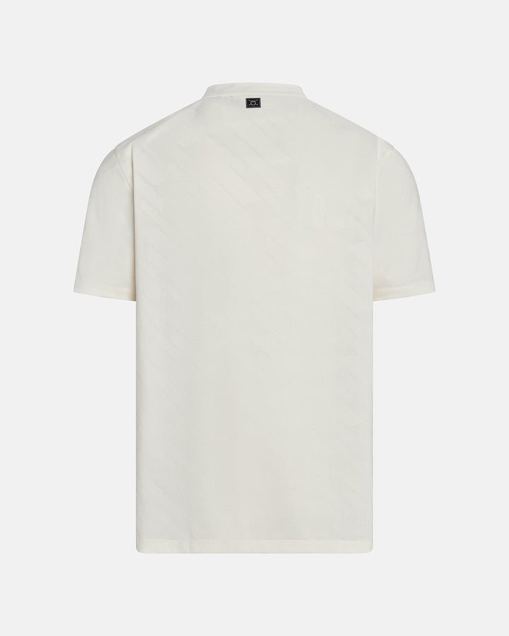 Pinnacle-Banded-Polo_Milk-White_Product Back Shot #color_white