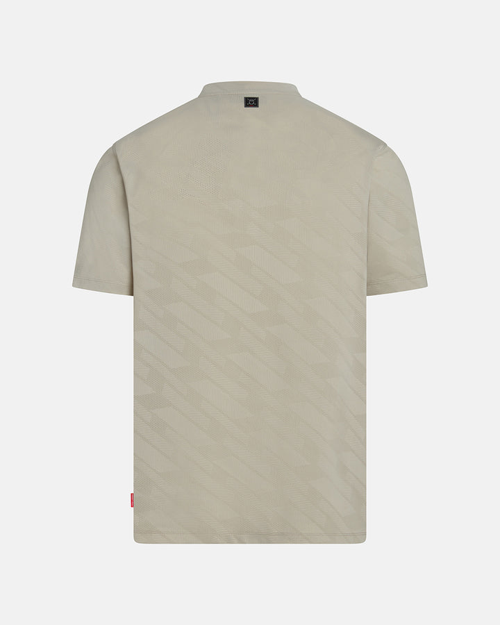 Tan_Pinnacle-Banded-Polo_Pumice_Product Back Shot #color_pumice