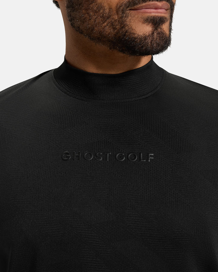 Pinnacle-Mock-Neck-Black-Closeup #color_black
