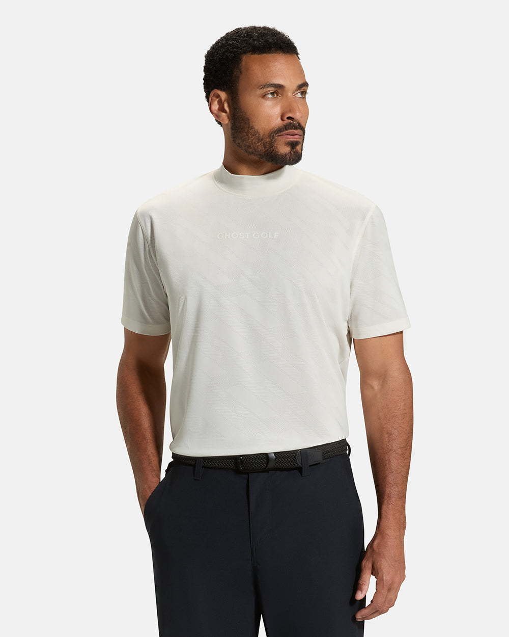 Pinnacle-Mock-Neck-Milk-White-Front #color_white