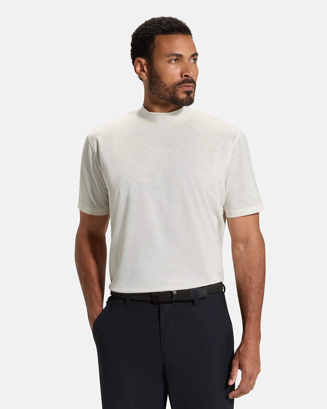 Pinnacle-Mock-Neck-Milk-White-Front #color_white
