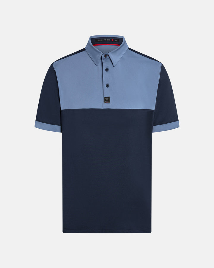 Polo-Block_Navy & Light Blue_Product Front Shot
