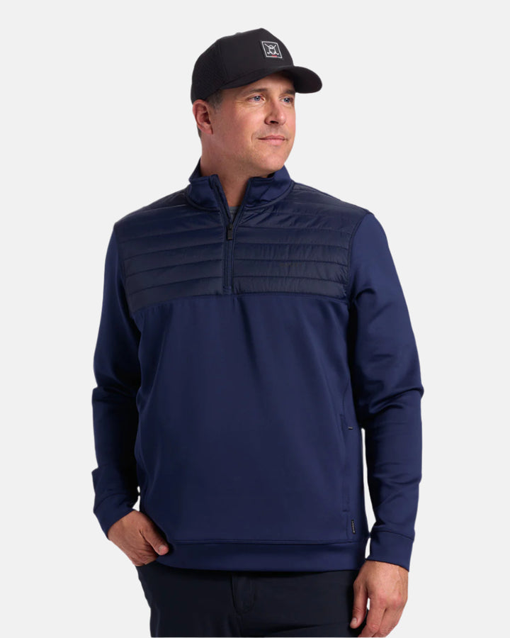 Mens Quarter Zip Navy 1#color_navy