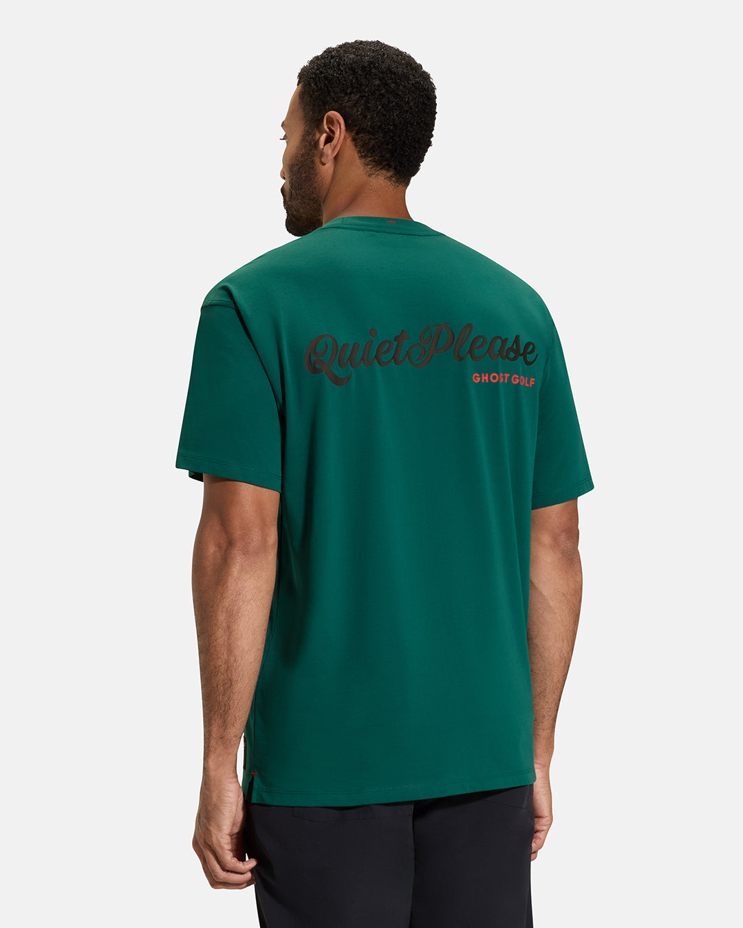 Quiet-Please-T-Shirt-Teal-Back #color_teal-green