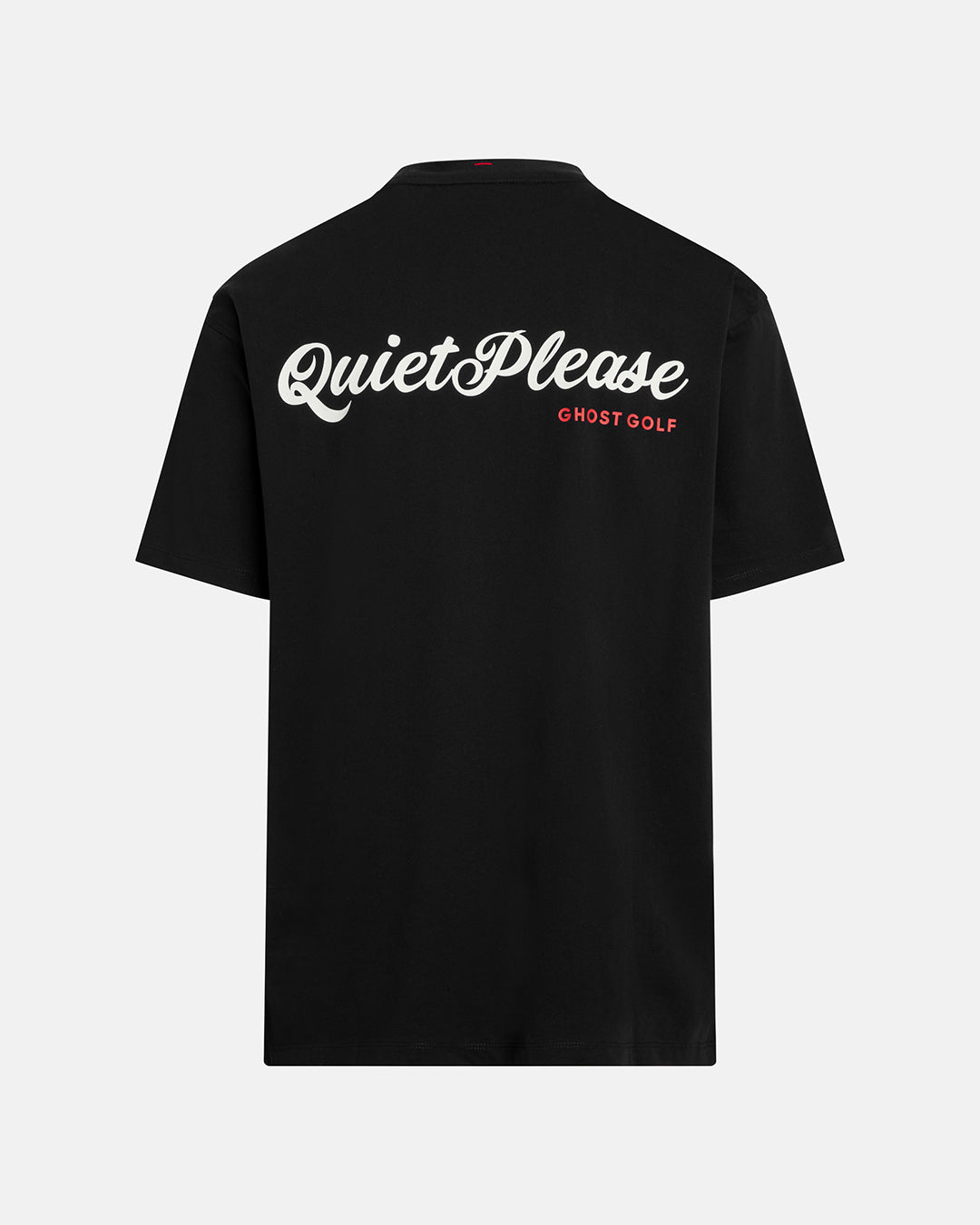 Quiet-Please-Tshirt_Black_Product Back Shot #color_black