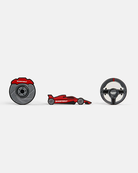 Racing Car Series 3-Pack Ball Markers – Ghost Golf